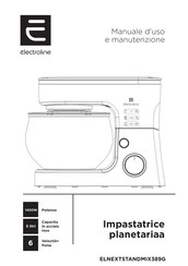 Electroline ELNEXTSTANDMIX389G Use And Maintenance Manual