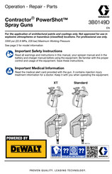 Graco Contractor PowerShot XT Operation, Parts