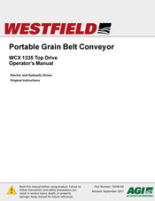Westfield WCX 1335 Top Drive Operator's Manual