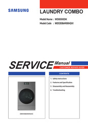 Samsung WD53DBA900HZA1 Service Manual