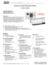 SDC 101-DE Installation Instructions Manual