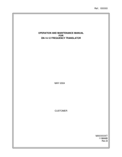 Miteq DN-14-12 Operation And Maintenance Manual