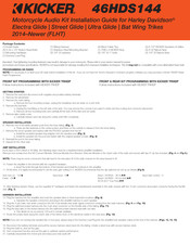 Kicker 46HDS144 Installation Manual