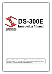 Sankosha DS-300E Instruction Manual