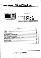 Sharp R-3A65B Service Manual