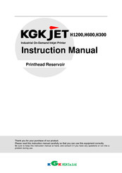 KGK JET H1200 Instruction Manual