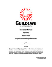 Guildline 6623A-150 Operation Manual