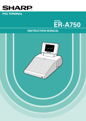 Sharp ER-A750 Instruction Manual