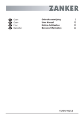 ZANKER 944068059 User Manual