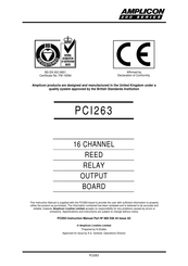 Amplicon Liveline PCI263 Instruction Manual