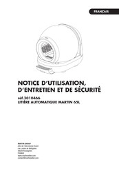 Martin 3010466 Instructions For Use, Maintenance And Safety