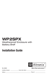 Altronix WP2SPX Installation Manual