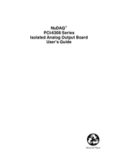 ADLINK Technology NuDAQ PCI-6308A User Manual