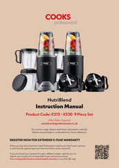 Cooks Professional NutriBlend K212 Instruction Manual