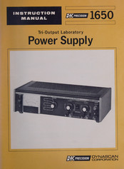 B+K precision DYNASCAN 1650 Instruction Manual