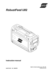 ESAB RobustFeed U82 Instruction Manual