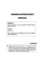 Xingyun XY50EV-B Owner's/Operator's Manual