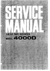 Akai 4000D Service Manual