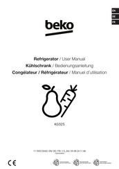 Beko KG525 User Manual
