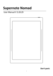Supernote A6 X2 Nomad User Manual