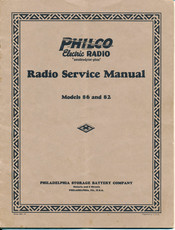 Philco 82 Service Manual