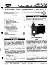 Carrier 48KLA130310BE Installation, Start-Up And Service Instructions Manual