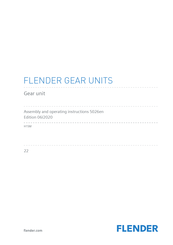 FLENDER H1SM Assembly And Operating Instructions Manual