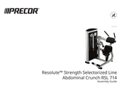 Precor Resolute RSL 714 Assembly Manual