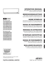 Fujitsu AS E007HCAH Series Operating Manual