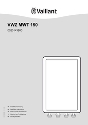 Vaillant 0020143800 Installation Instructions Manual