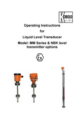 Kobold MM-M20 Operating Instructions Manual