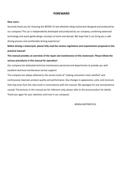 benda Darkflag 500 User Manual