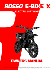 ROSSO E-BIKE X Owner's Manual