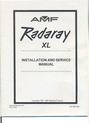 AMF Radaray XL Installation And Service Manual