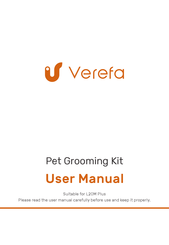 Verefa Pet Grooming Kit User Manual