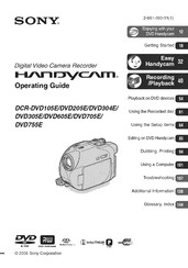Sony HANDYCAM DVD304E Operating Manual