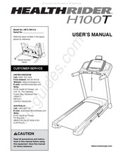 Healthrider H100T User Manual