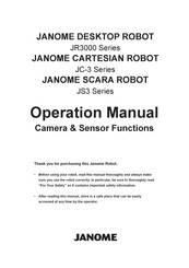 Janome JS3 Series Operation Manual