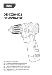 Deli DE-CZ16-1D2 Manual