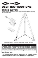 Werner T700000XR User Instructions