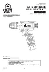 Project Source CDT112W1U Instructions Manual