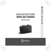 Widex WPT103 User Instructions