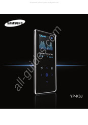 Samsung YP-K3JAB Manual