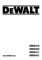 DeWalt DWE8410 Original Instructions Manual