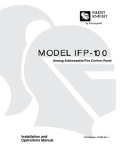 Honeywell SILENT KNIGHT IFP-100 Installation And Operation Manual