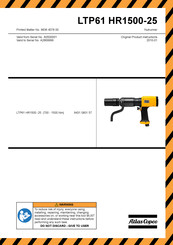 Atlas Copco LTP61 HR1500-25 Original Product Instructions