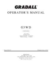 Gradall G3WD Series Operator's Manual