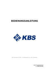 KBS utilityline CEF-1DS-VF05 Installation And Maintenance Instructions Manual