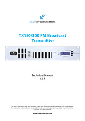 BW Broadcast TX150/300 Technical Manual