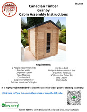 Canadian Timber Collection Granby CTC66W Assembly Instructions Manual